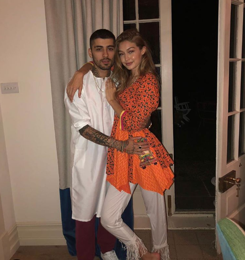 Gigi Hadid and Zayn Malik Eid Outfits 